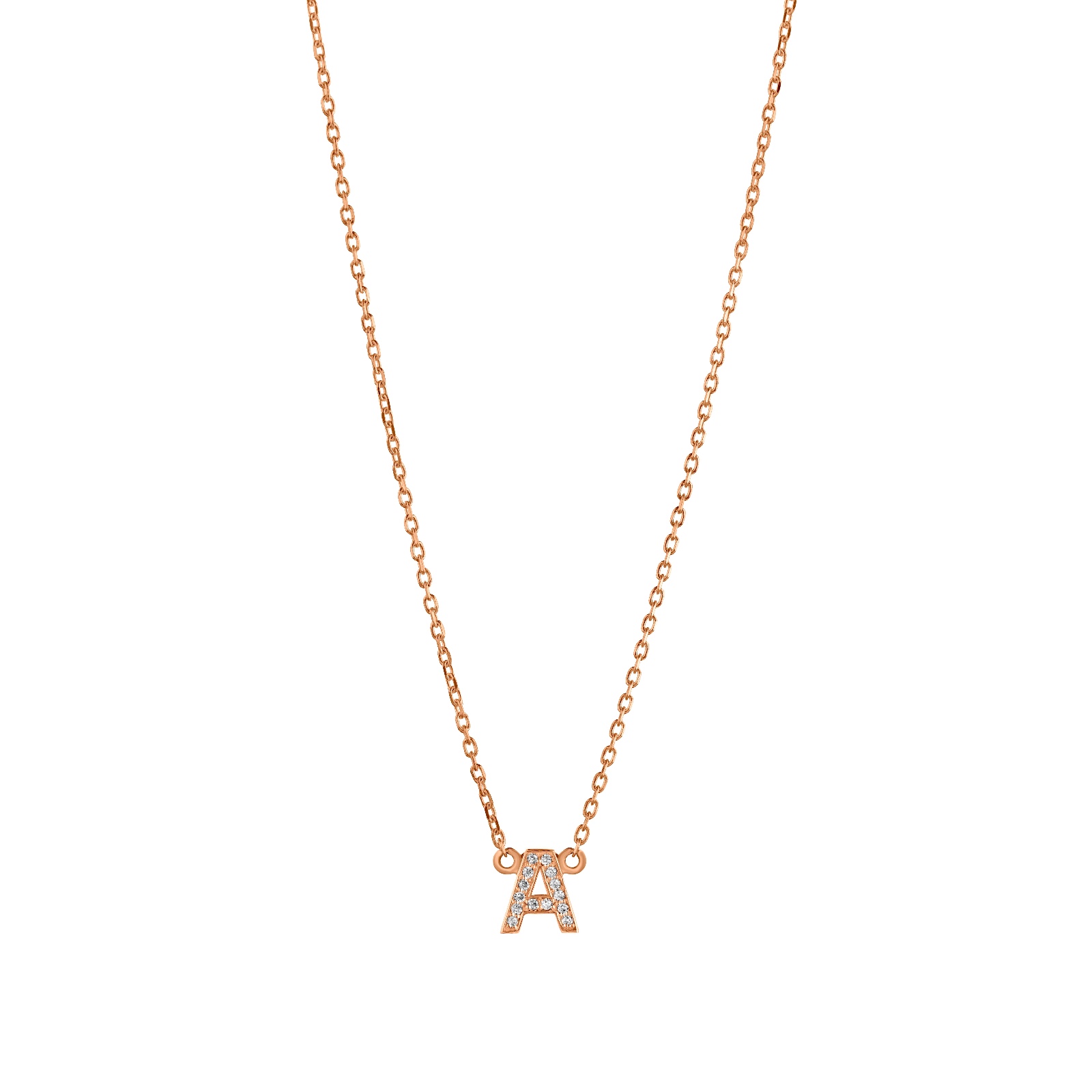 Diamond Letter Necklace
