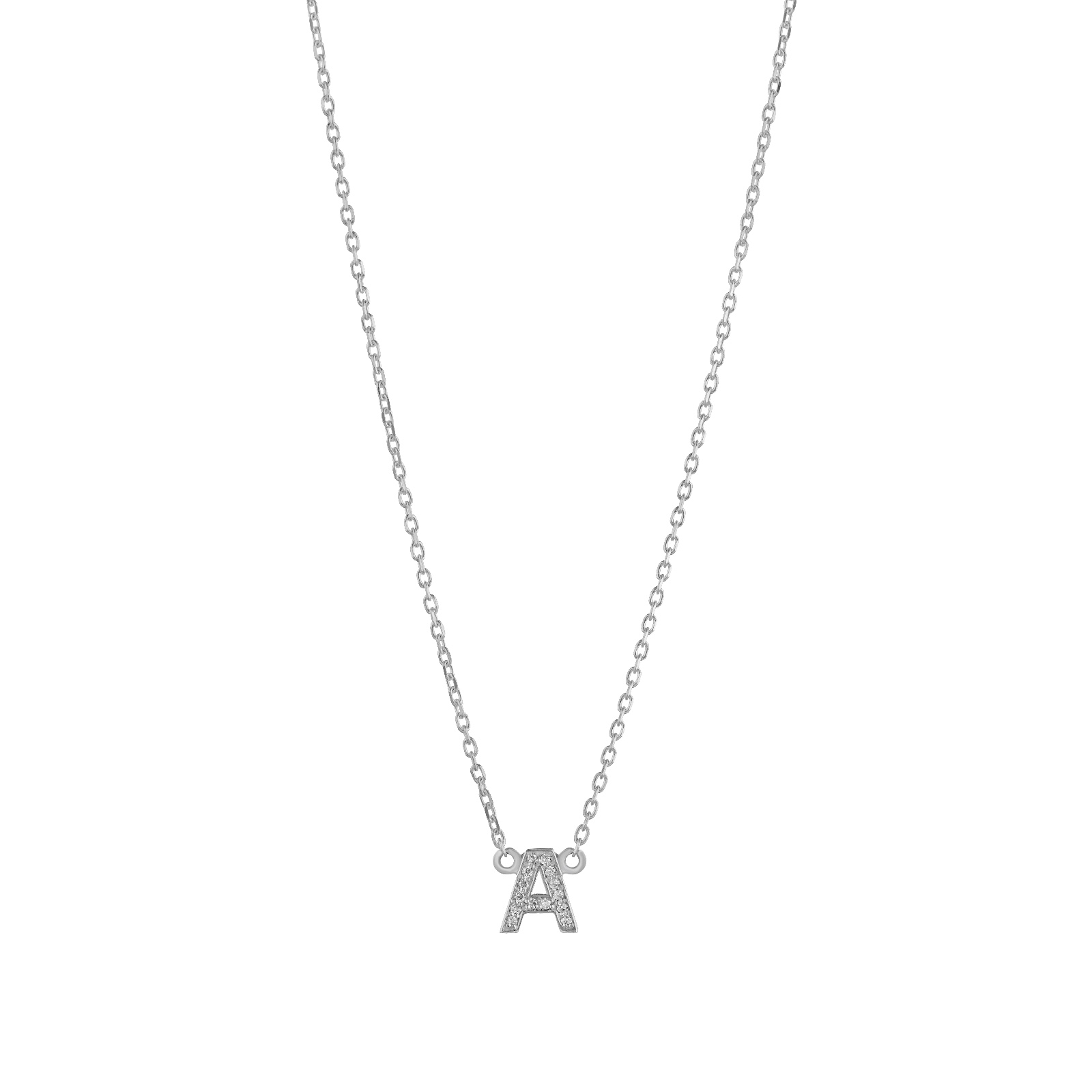 Diamond Letter Necklace