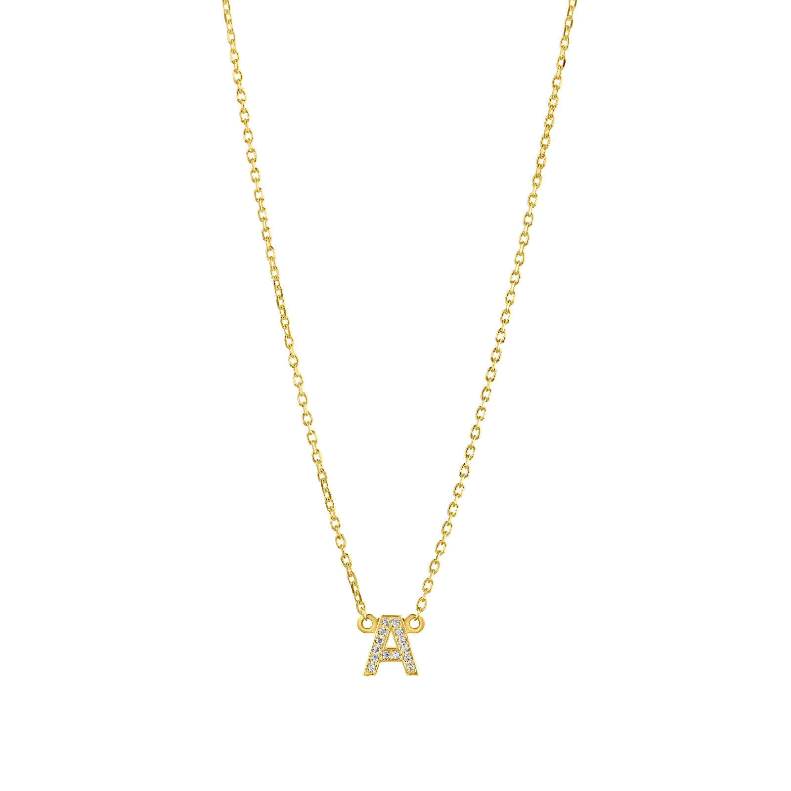 Diamond Letter Necklace